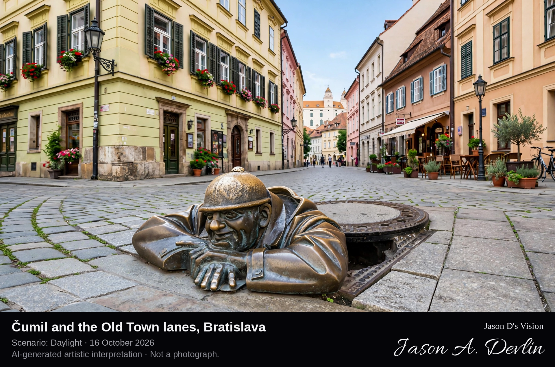 Čumil and the Old Town lanes, Bratislava