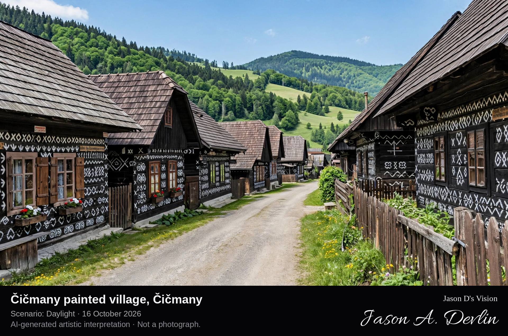 Čičmany painted village, Čičmany