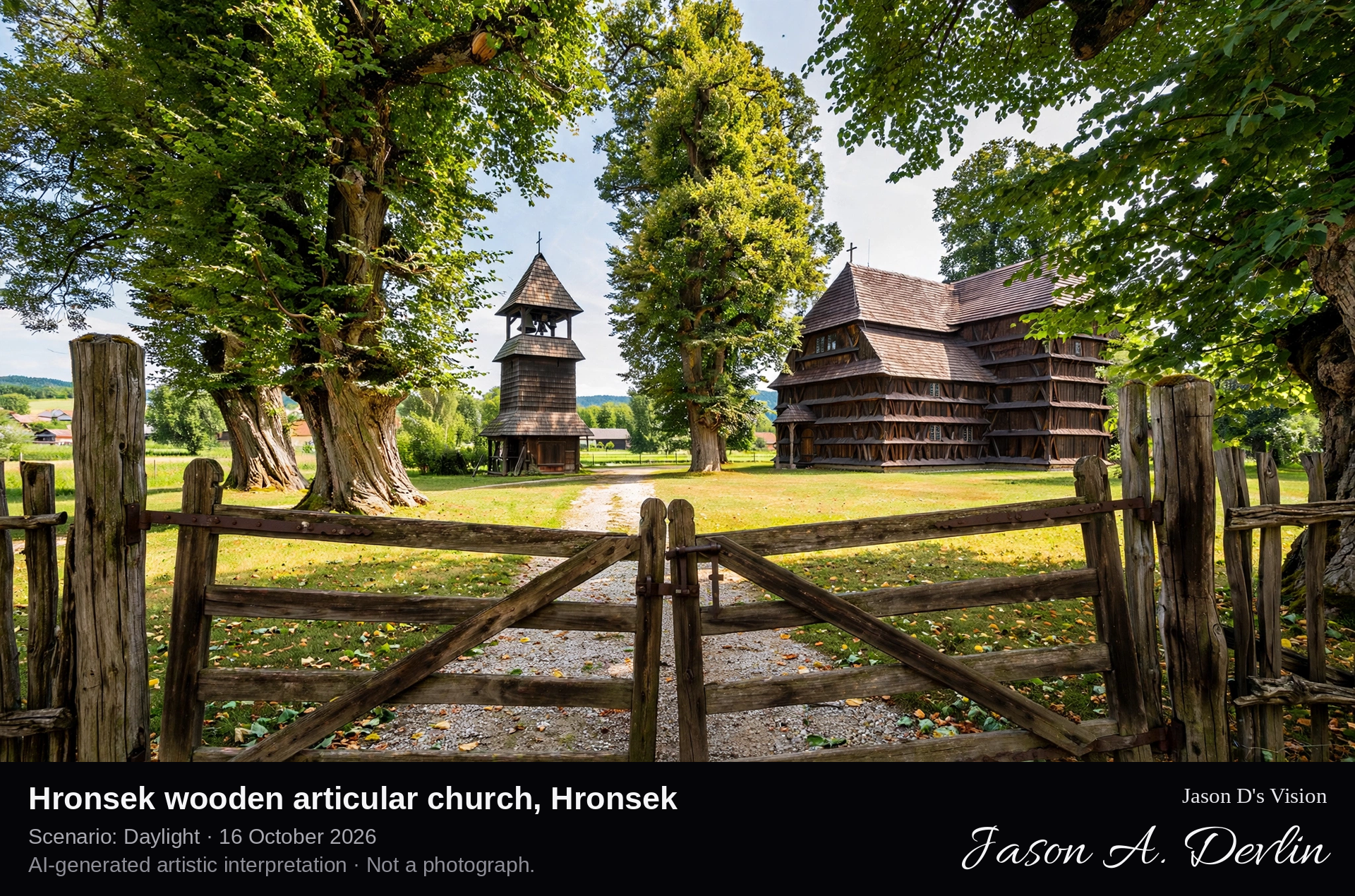 Hronsek wooden articular church, Hronsek