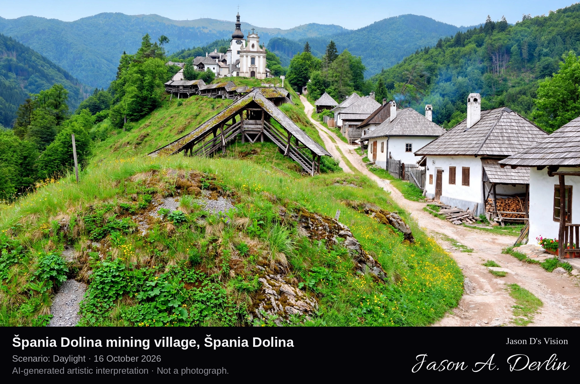 Špania Dolina mining village, Špania Dolina