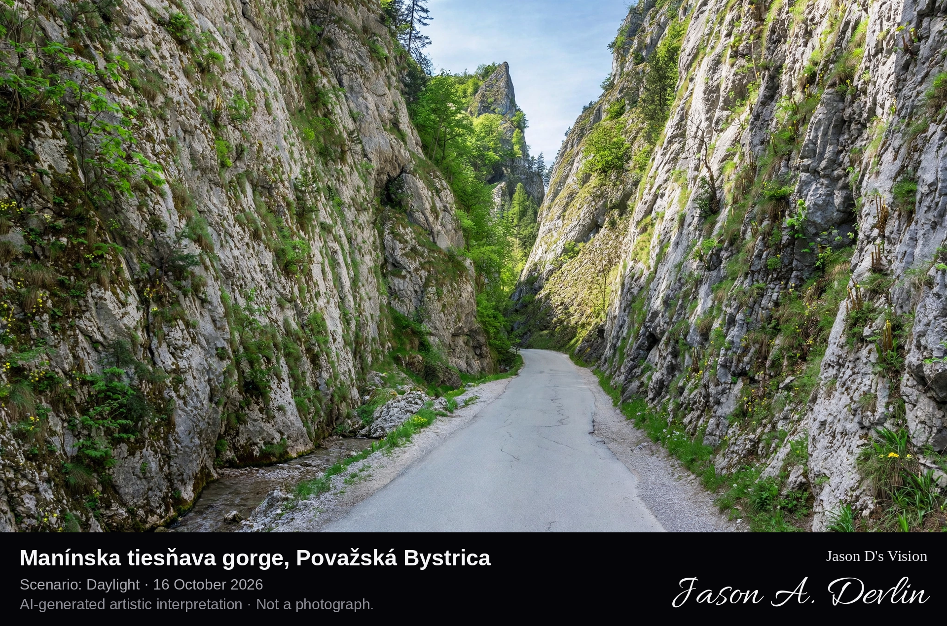 Manínska tiesňava gorge, Považská Bystrica