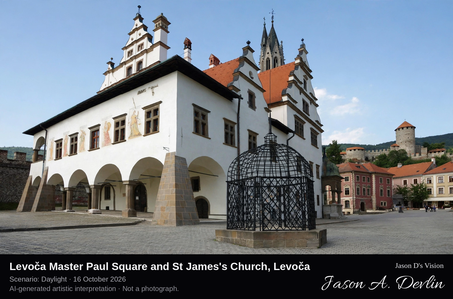 Levoča Master Paul Square and St James's Church, Levoča
