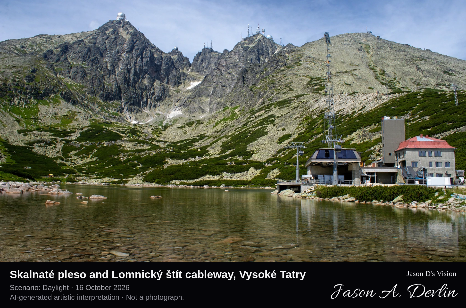 Skalnaté pleso and Lomnický štít cableway, Vysoké Tatry