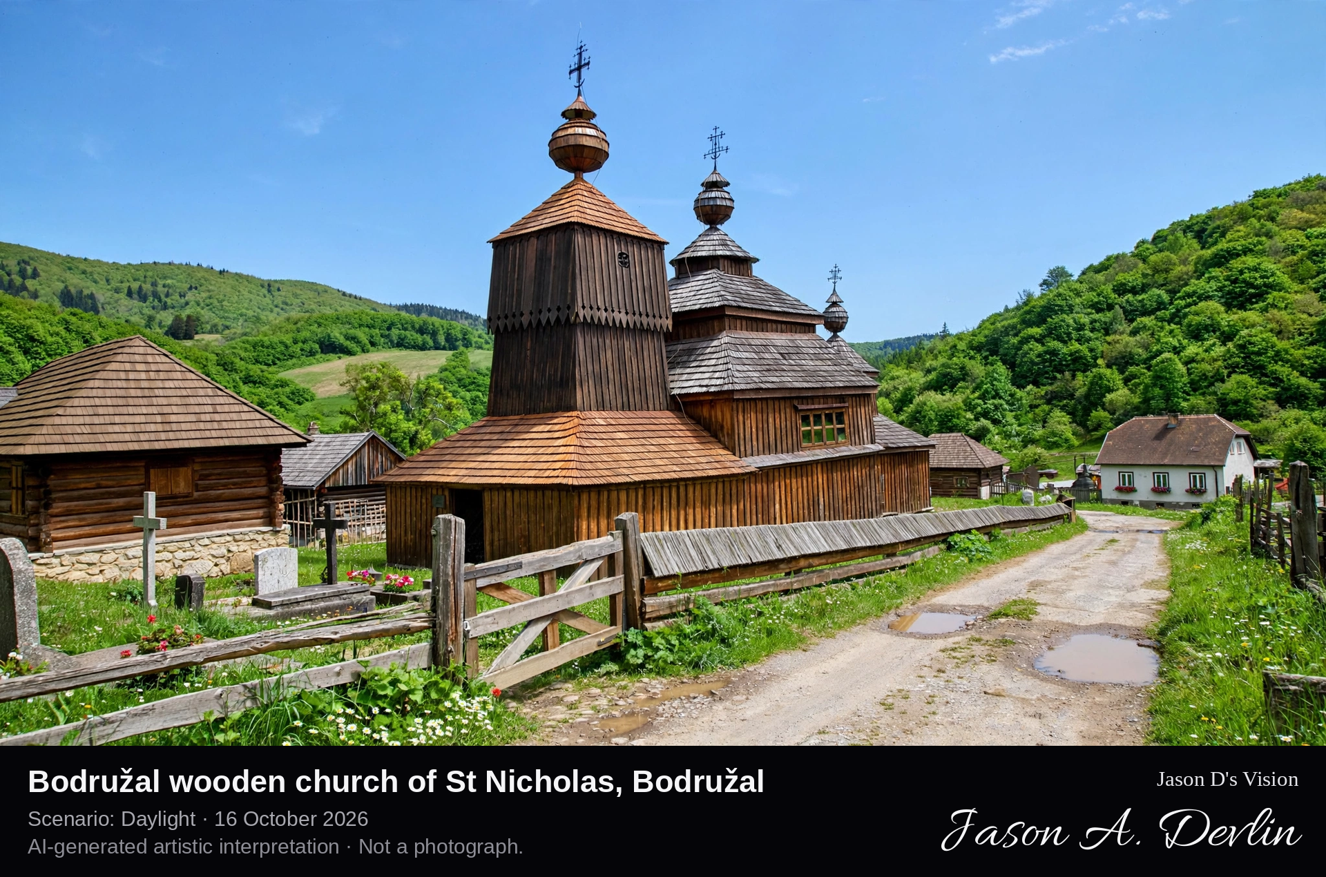 Bodružal wooden church of St Nicholas, Bodružal