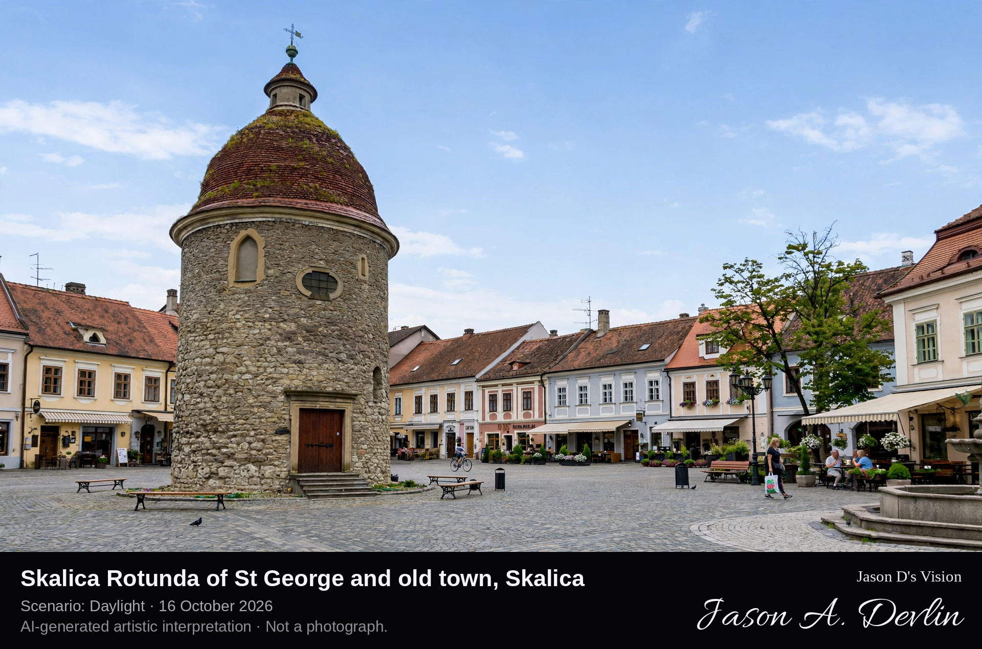 Skalica Rotunda of St George and old town, Skalica